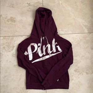PINK zip up hoodie